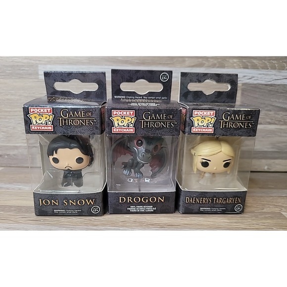Funko Other - Pocket Pop! Keychain Game of Thrones Daenerys Targaryen Jon Snow Drogon NEW